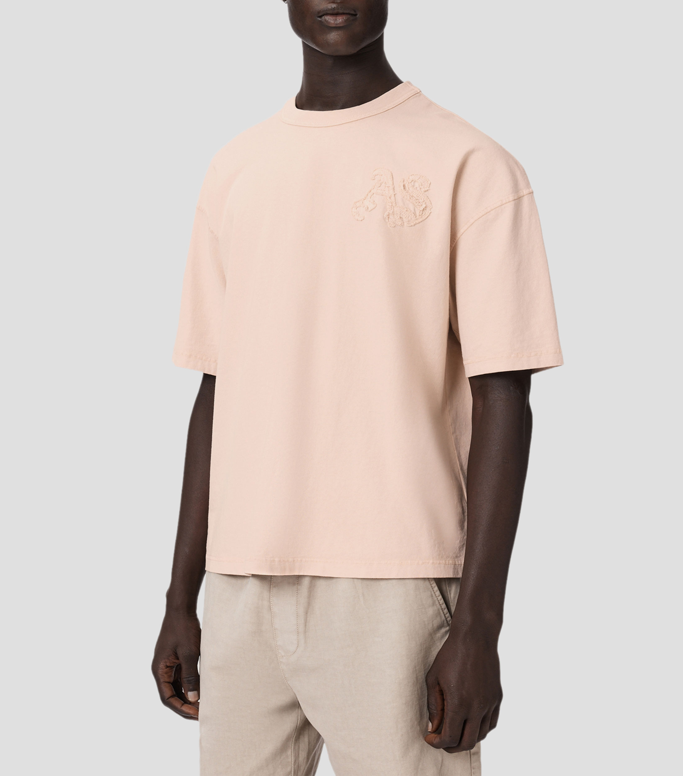 Playera cuello redondo manga corta lisa Hombre